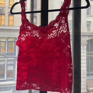 Vintage lace red tank!